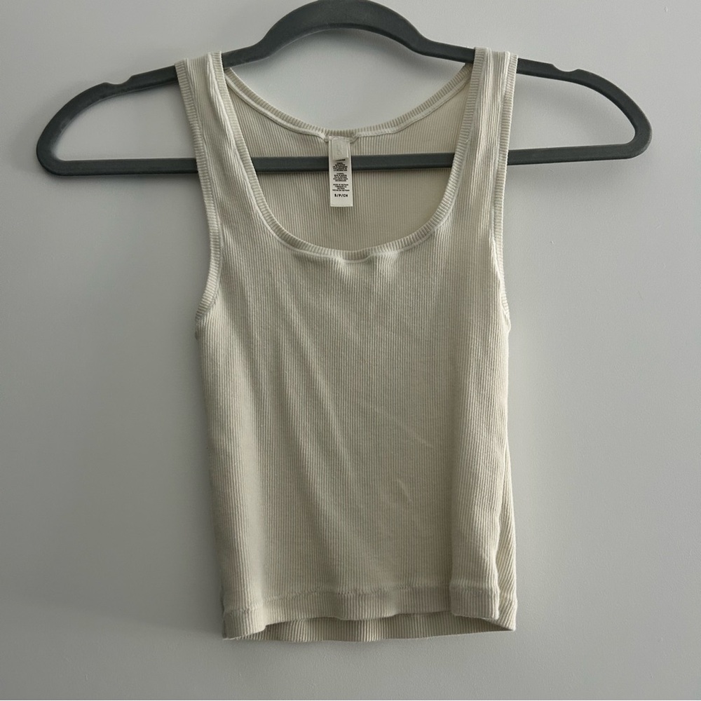 SKIMS COTTON RIB TANK in Bone
